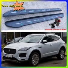 2PCS Side Steps Running Boards Fits For Jaguar E-PACE 2017-2024 Nerf Bars Pedals