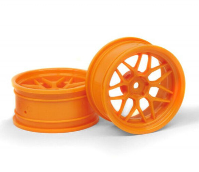 HPI 1/10 TECH 7 WHEEL 26mm ORANGE 6mm OFFSET (2pcs) #120250