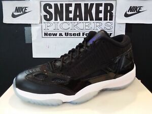 jordan 11 low ie black concord white