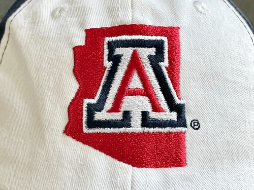 Arizona Wildcats Hat Cap Strapback Blue White Adjustable Embroidered Adult Size - Picture 3 of 7