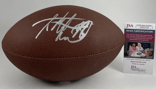 Minnesota Vikings RB Adrian Peterson Signed Official NFL Wilson Football JSA COA