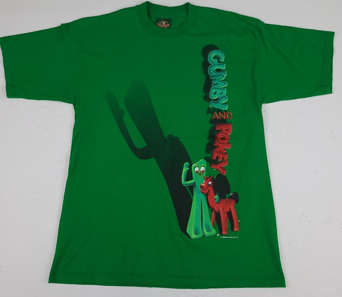 Vintage 90s 1996 Gumby & Pokey Promo T Shirt Rare Vtg USA Made 