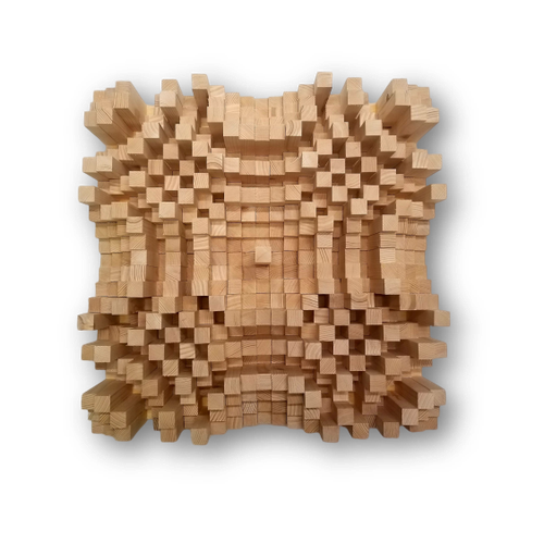 DIY Acoustic Wood N23 QRD Skyline Sound Diffuser Treatment Panel Studio 23 x 23 - Picture 6 of 12