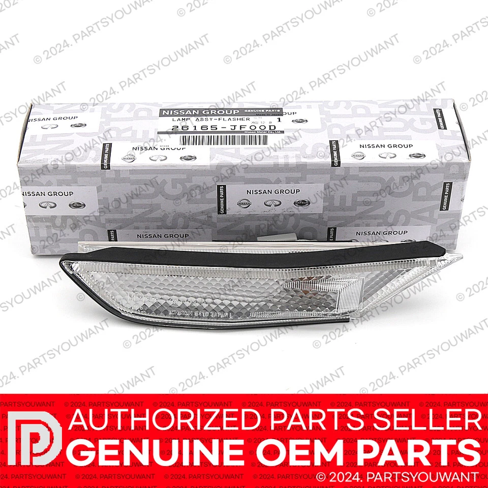 GENUÍNO Nissan OEM 09-20 GT-R GTR R35 JDM luzes de canto dianteiras transparentes [CONJUNTO] - Imagem 4 de 4