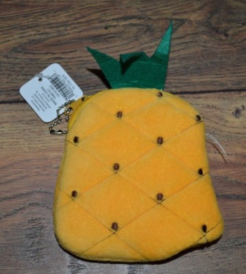 Pineapple Change Purse 3.5'' by 4'' Plush 