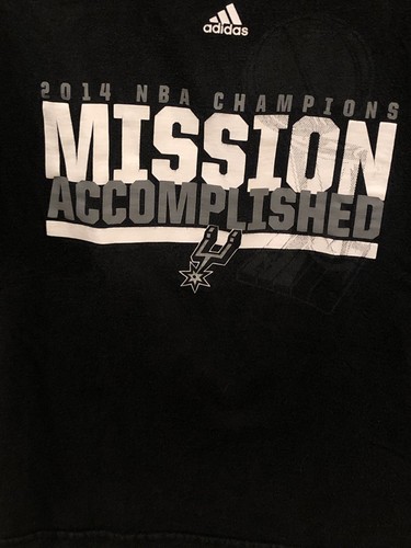 AdIdas NBA Champion San Antonio Spurs Mission Accomplished 2014 Youth Medium - Picture 3 of 5