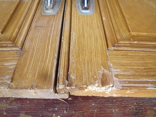 paire de portes anciennes meuble bois porte de buffet meuble ancien bahut - Foto 4 di 8