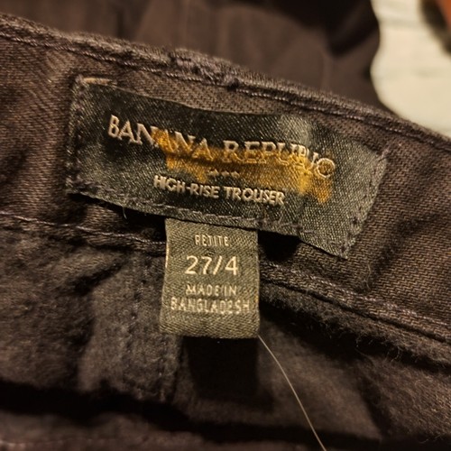 Banana Republic Luxe High Rise Wide Leg Trouser Jeans Black Wash Size Petite 4 - Picture 11 of 13