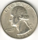 USA - 1964P - Washington ¼ $ - Silver Eagle - no mint mark - #12266RG