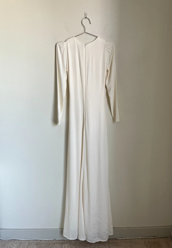 Reformation Women's Gatsby Gathered Maxi Dress in Ivory Size US 0 - Image 3 of 4