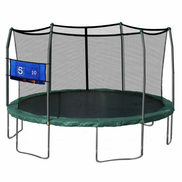 Skywalker Trampolines Green 16foot Oval Trampoline With Enclosure and