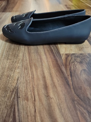 Strange Cvlt Cult Lydia Ghot Face Ballerine - Nero Opaco Vegan Taglia 8 - Foto 2 di 6