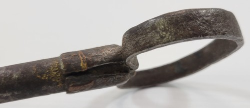 *B6) Antique Large Skeleton Key Iron Garden Security Gate Jail 7-3/8" - Picture 6 of 14