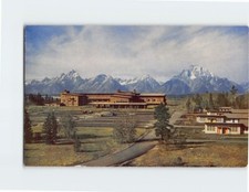 Postcard Jackson Lake Lodge Grand Teton National Park Jackson Hole Wyoming USA