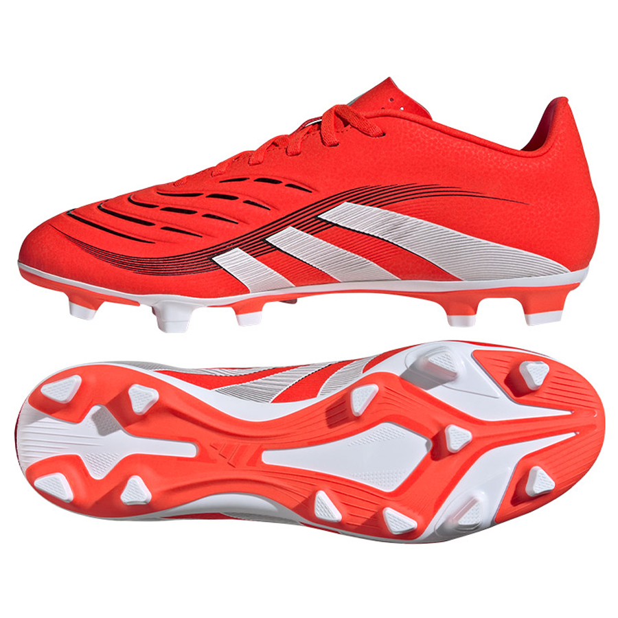 adidas Predator レッド/ホワイト FG adidas Predator Freak+ FG - White/Iron Metallic/Solar Red