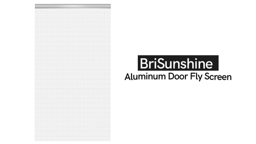 Screen Mosquito Door Curtain Hands Free 90 x 210cm Aluminium Fly Bug Snap Chain - Video 1 of 1