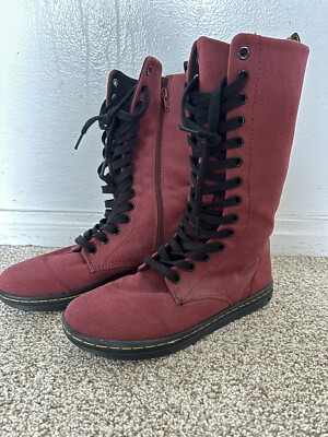 Dr Martens Canvas Lace Up Mid SHERIDAN in Black Canvas | Dr. Martens main image 3