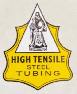 Raleigh Tubing Transfer. 1950's Gelb Version