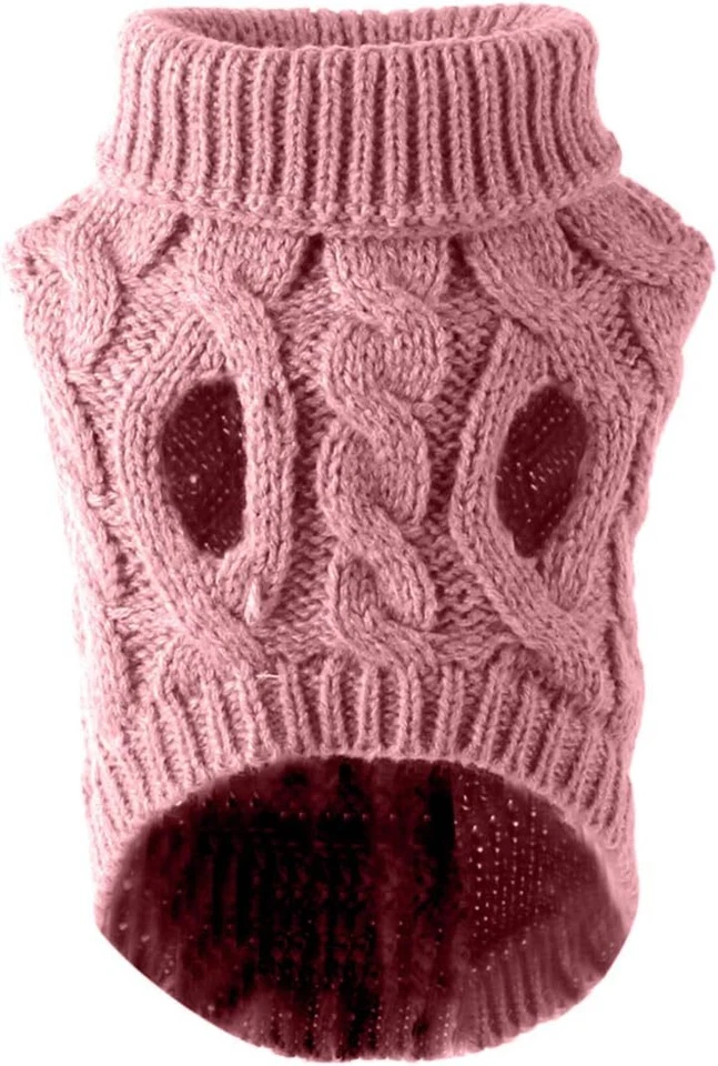 Invierno Tejido Cachorro Perro Jersey Suéter Ropa para Mascotas Para Perros Pequeños Gato Abrigo S-XL Foto 3 de 4