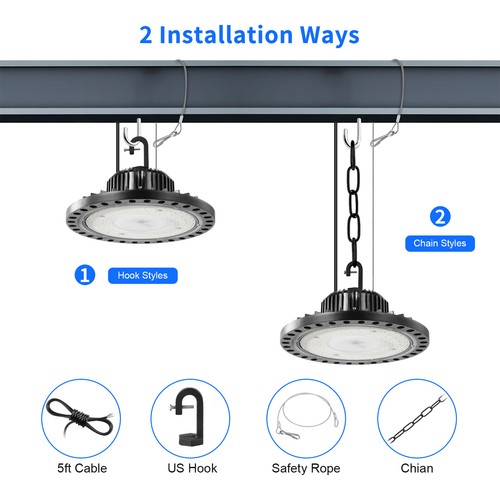 50W-500W UFO LED Hallenbeleuchtung Hallenstrahler Hallenleuchte Industrielampe - Bild 51 von 280