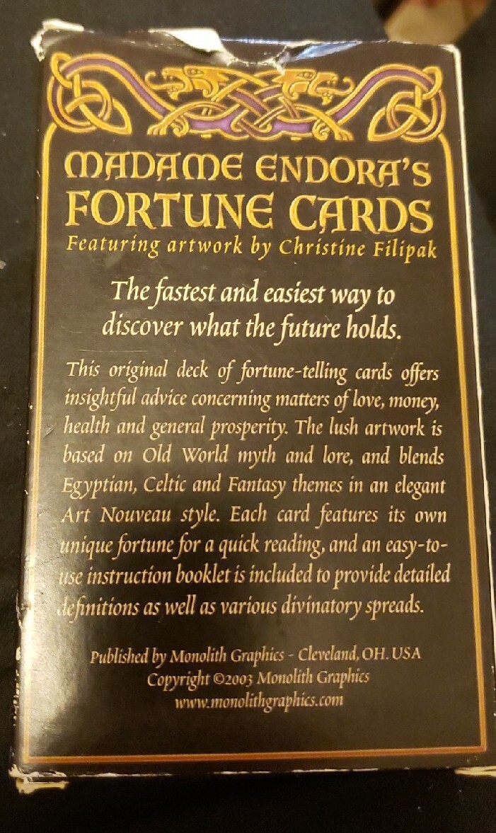 Madame Endora's Fortune Cards: Divination Oracle Metaphysical