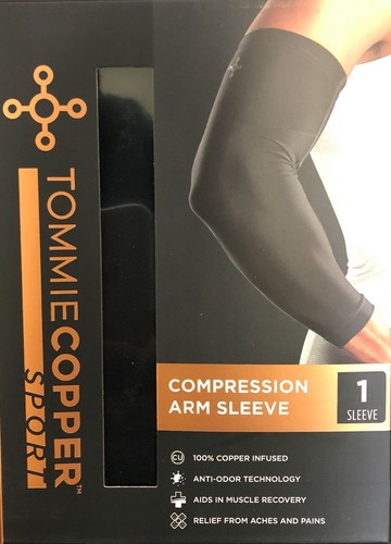 Tommie Copper Sport Compression Arm Sleeve Brace Joint Pain Relief S/M & L/XL - Picture 2 of 9