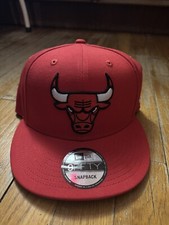 New Era Chicago Bulls NBA 9Fifty Snapback Hat Red White OSFM
