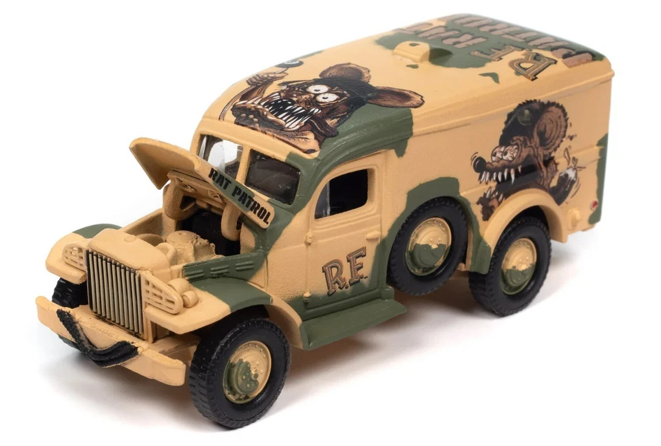 Johnny Lightning 1:64 Rat Fink Dodge WC54 Ambulance - JLSP394 - Image 2 of 3