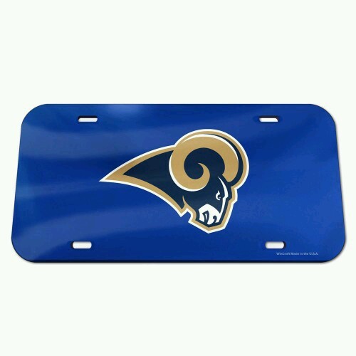 LOS ANGELES RAMS RETRO SPECIALTY ACRYLIC CAR LICENSE PLATE NFL WINCRAFT - Picture 1 of 1