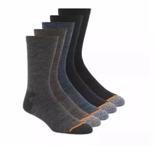 Weatherproof Men's 5-Pack Wool Blend Crew Socks