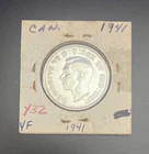 1941 Canada 50 Cent .800 Silver Coin Half Dollar Very Fine (MM00196)