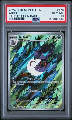 PSA 10 Arbok 176/162 | Illustration Rare | Temporal Forces | 2024