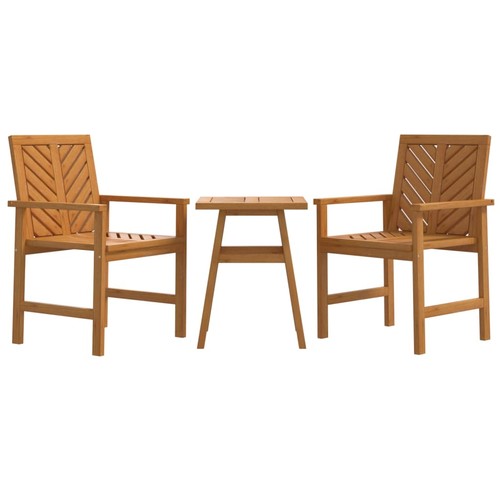 Garden Lounge Set Natural Brown Solid acacia wood Medium Durable vidaXL