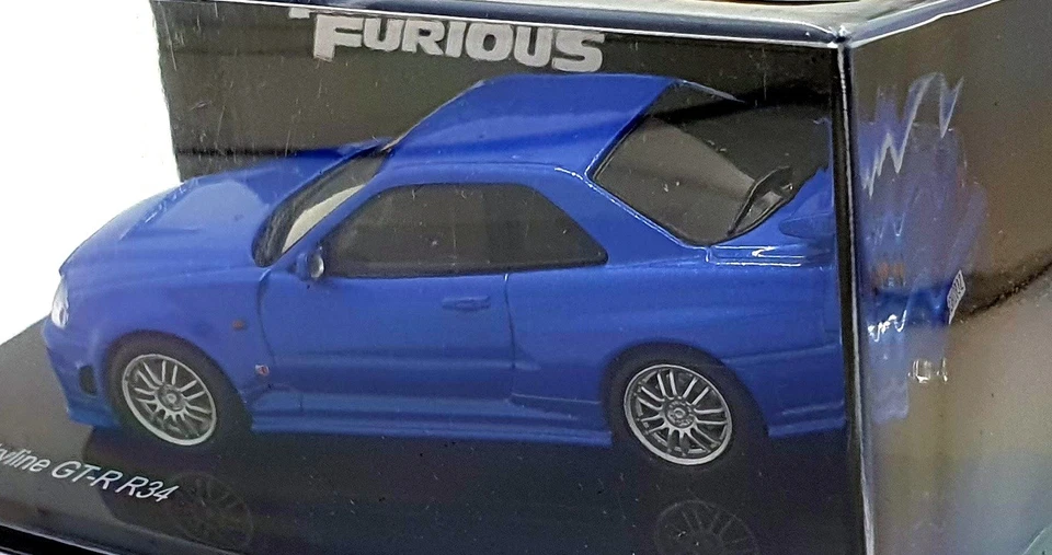 DeAgostini escala 1/43 F220CMC014 - Rápido y Furioso Nissan Skyline GT-R R34 azul Foto 2 de 4