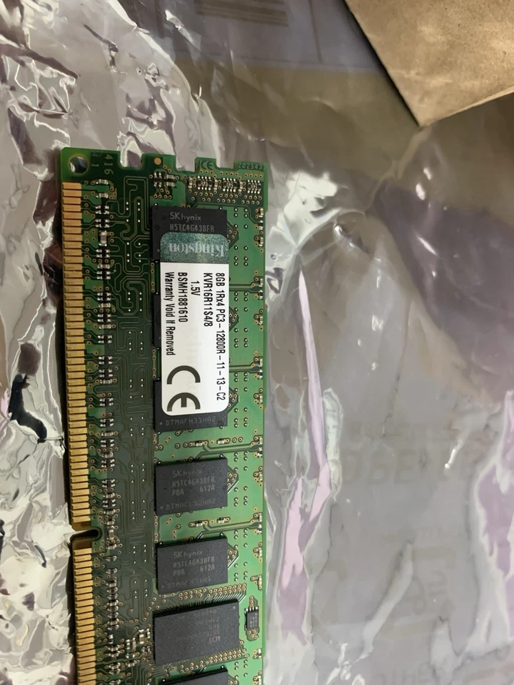 32GB 4X8GB Kingston KVR16r11S4/8KF 8GB DDR3 PC3-12800R ECC REG Server Ram - Image 2 of 4