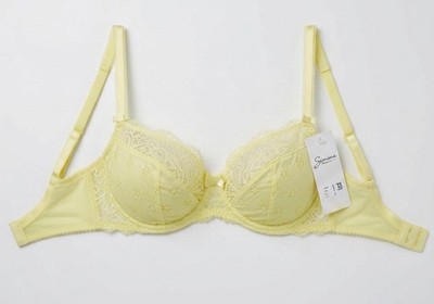 SIMONE PERELE  BH mit Bügel und Spitze GELB Grösse 70 B  Neu