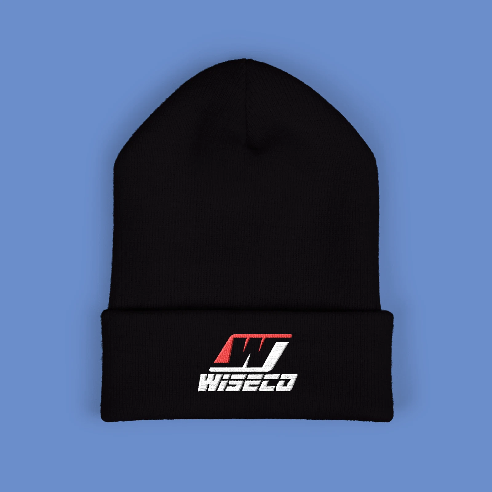Wiseco Performance Racing Embroidered Classic Winter Black Beanie Hat