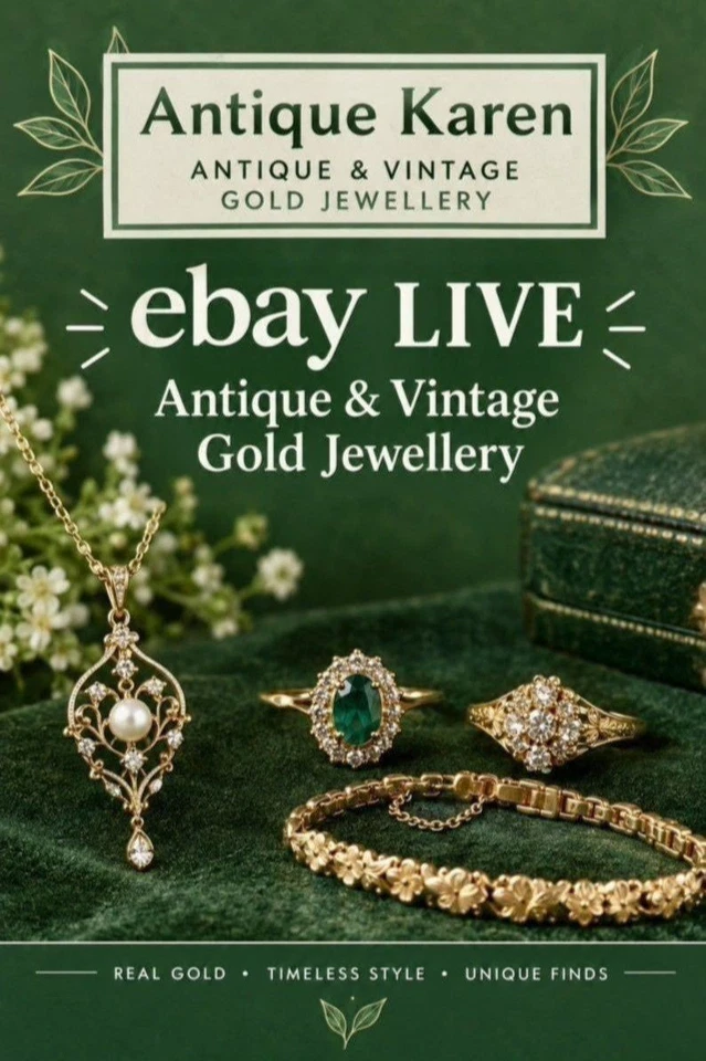 Real Gold Vintage and Antique Jewellery