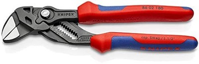 KNIPEX Tools 86 02 180 Pliers Wrench, Black Finish Comfort One Size, 