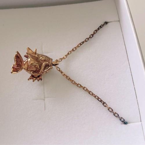 Pokemon U-Treasure Magikarp Model Gold Necklace Quantity limited to 129 silver - Picture 2 of 5