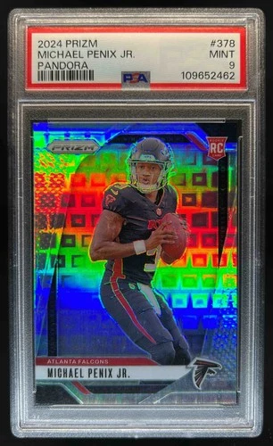 2024 Prizm Michael Penix Jr. RC Pandora Rookie #38/400 Falcons PSA 9