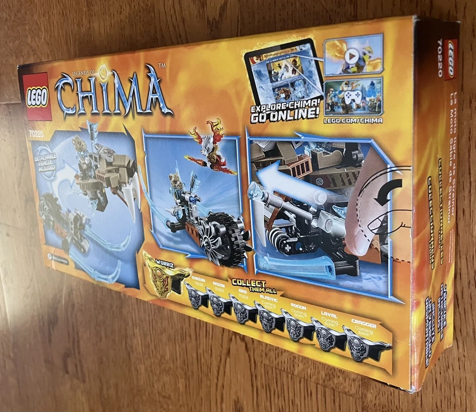 LEGO LEGENDS OF CHIMA: Strainor's Saber Cycle (70220) - New in Sealed Box - Image 4 of 4