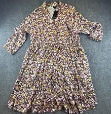 Torrid Mini Stretch Challis Front Keyhole Dress Floral Size 2x