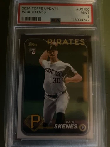 2024 Topps Update Series psa 9 - Paul Skenes #US100 White Uniform (RC)