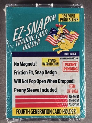 5X Pro Mold 130 Pt. 4th Gen EZ-SNAP w/ Sleeve Card Holders No Magnets - USA