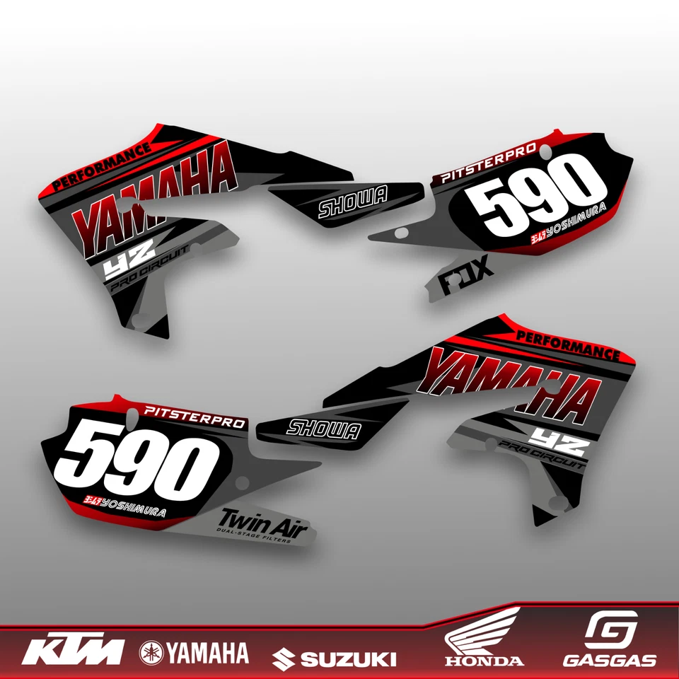 GRAPHICS KIT FOR YAMAHA YZ 250F YZ 450F 2018 2019 2020 yz450f 2018-2020 - Image 3 of 4
