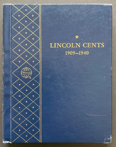 Lincoln Wheat Penny Collection Whitman  Album 1909-1940, 83 Coins, Near Complete