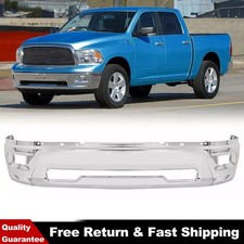 New Chrome - Front Bumper Face Bar For 2009 2010 2011 2012 Dodge Ram 1500 W Fog