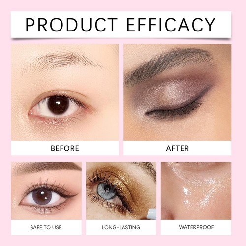 Lazy Eye Shadow Eyelash Patch,3 In1 Eye Makeup Sticke r s - Picture 12 of 20