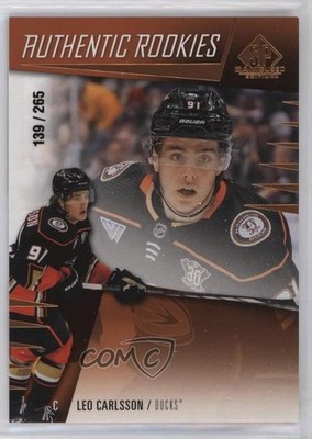 2023 Upper Deck SP Game Used Authentic Rookies Bronze 139/265 Leo Carlsson 1t5l